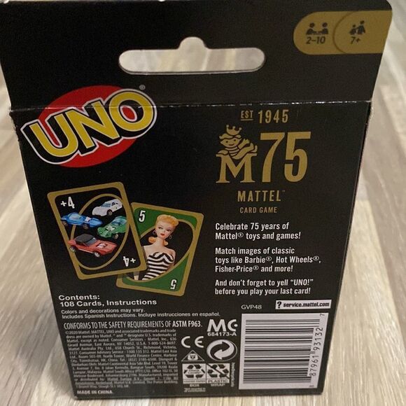 Uno card game playing cards special cards Barbie vintage nostalgia old toys - Picture 2 of 5